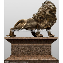 Große moderne Kunst Tiere Lion Outdoor Dekoration Kupfer Statue für Urban Gebäude